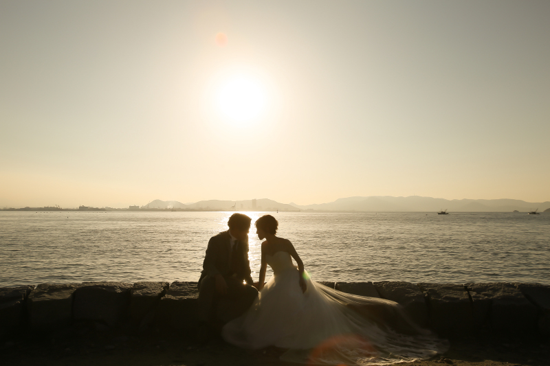 お二人のシルエット