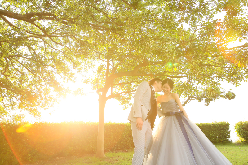 夕日の中で・・・