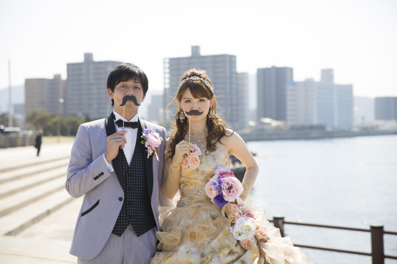 わざと真顔(笑)