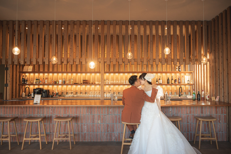 贅沢！３着全てKIYOKO HATAドレスで撮影♡