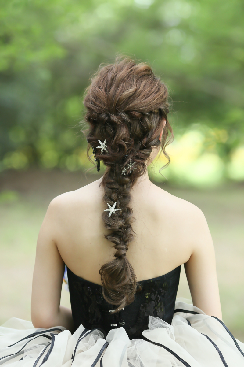 編みおろしスタイル