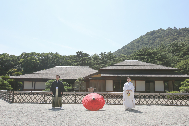 白無垢から撮影スタート