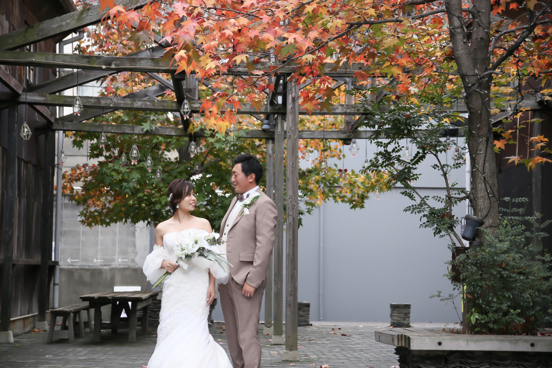 ウエディングも紅葉