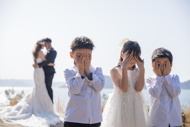 可愛い家族写真