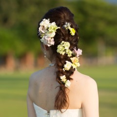新婦ヘアセット