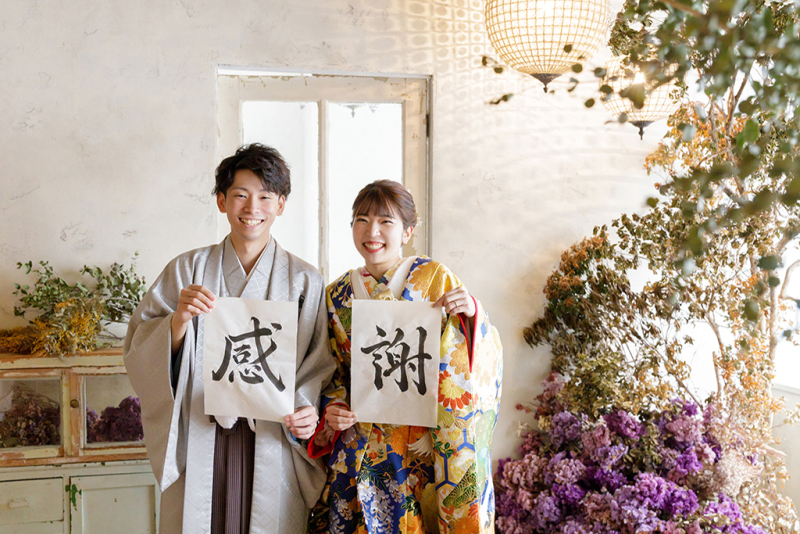 【和装1着洋装2着】DEAR スタジオプラン写真3枚※セレクト写真3枚レタッチ付き