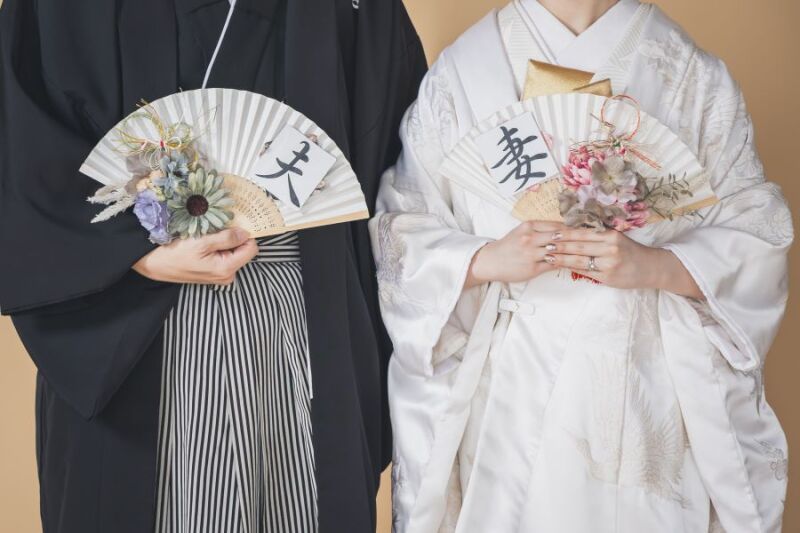 撮影小物：扇子（夫・妻）