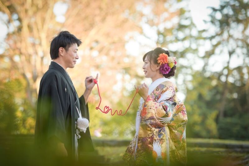 撮影小物：赤い糸（Love）