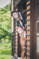 撮影小物：お面（ひょっとこ・狐）