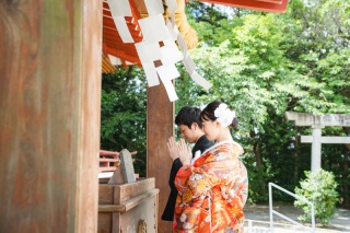 ＊7月：和装1着ロケーション＊神社にて