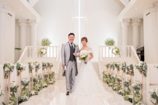 ＊8月：洋装1着チャペル＆ガーデン＆スタジオ＊8/8の縁起の良い日に