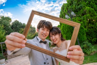 ＊9月：洋装チャペルスタジオ＆和装公園ロケーション＊秋空のもと♪