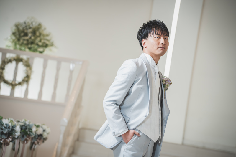 ご新郎様のソロカットも