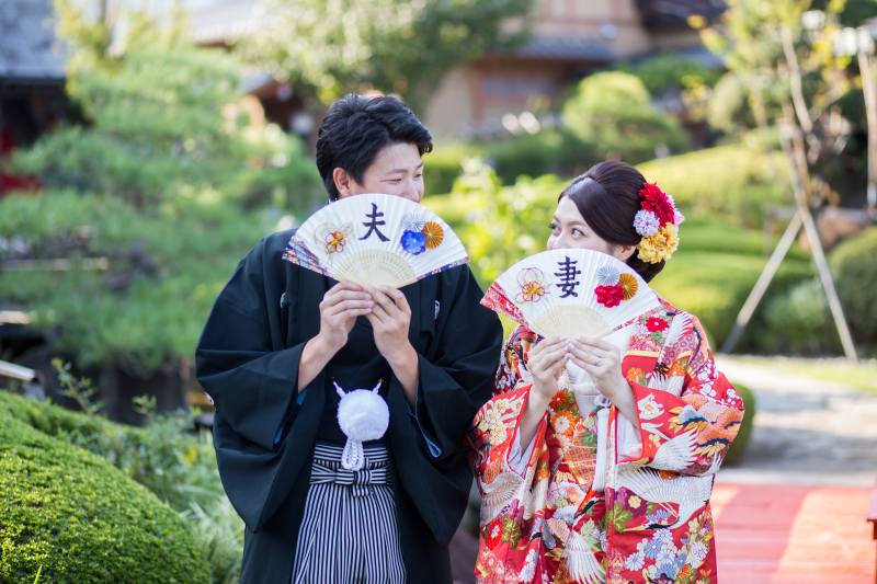 舘山城の庭園にて