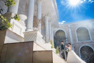 ＊2月：洋装チャペル/スタジオ/ガーデン1着プラン＊冬空で快晴♪