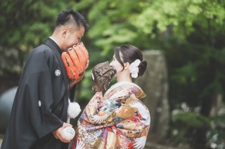 ＊10月：和装1着/神社ロケーション＊色打掛で神社へGO!!