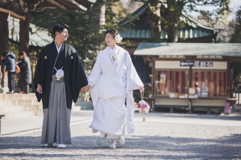 境内を歩きながら