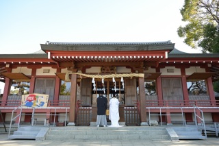 ＊３月：和装1着プラン/ロケーション＊市内近隣神社にて