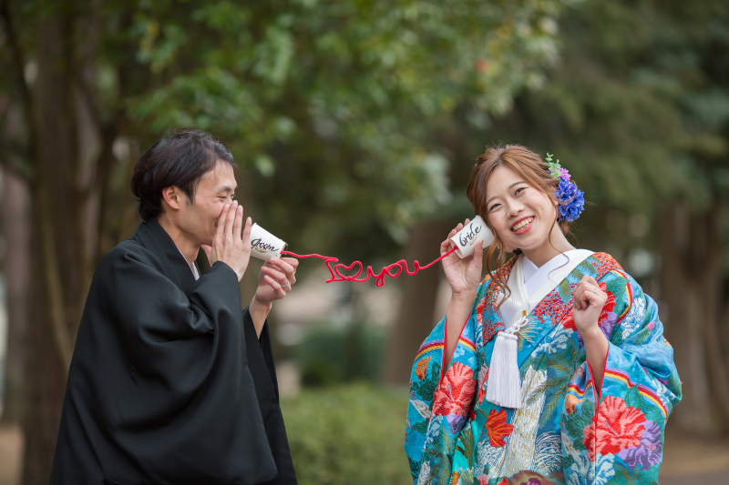 赤い糸の糸電話で♪