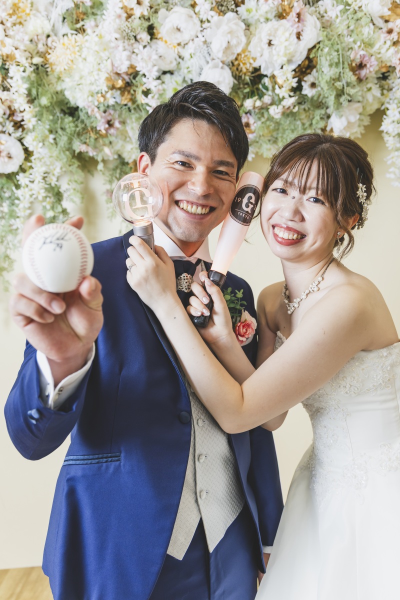 お二人のお持込アイテムを用いて♪野球グッズを!!