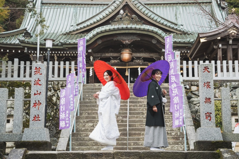 *3月:和装ロケーション1着プラン*白無垢・筑波山神社・雨天