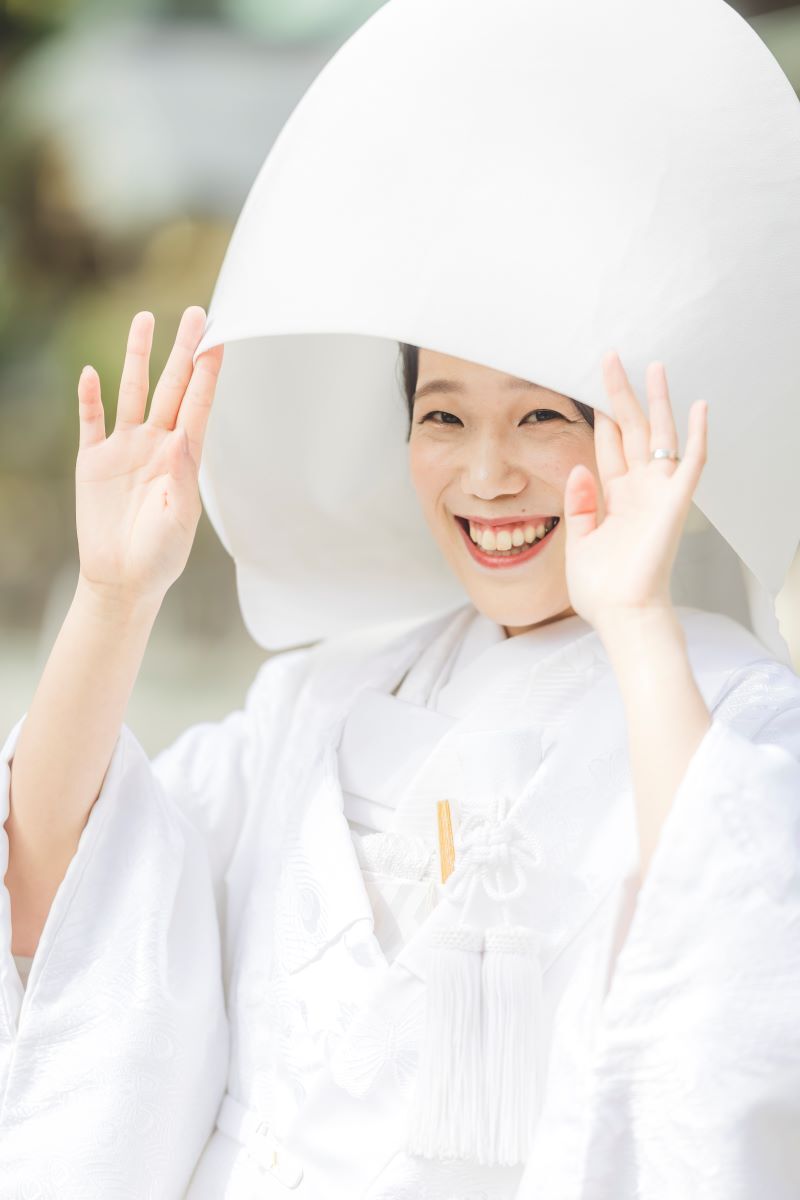 白無垢&times;綿帽子