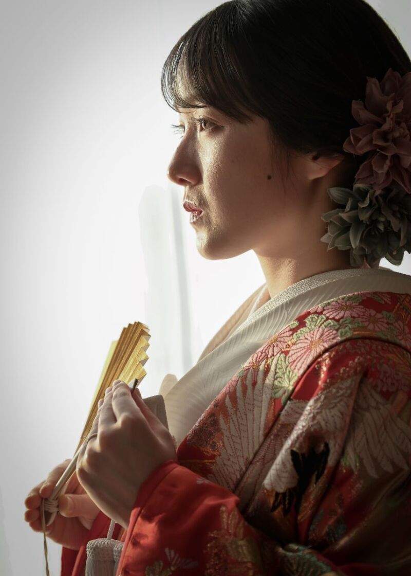 新婦ソロショットは