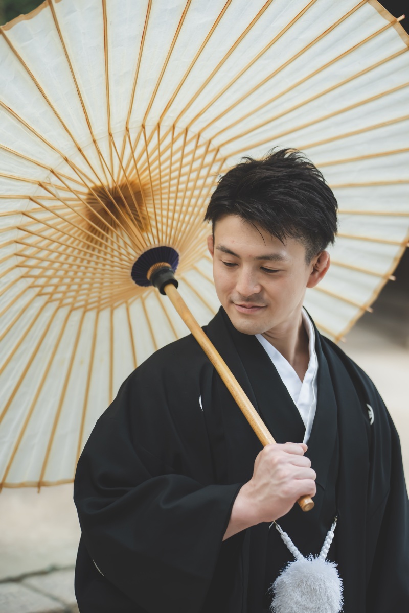 ご新郎様のソロカットはシャキッと、クールに!!