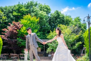 ＊6月：和装洋装2着ロケーション&ガーデン＆チャペル＊新緑が鮮やかに