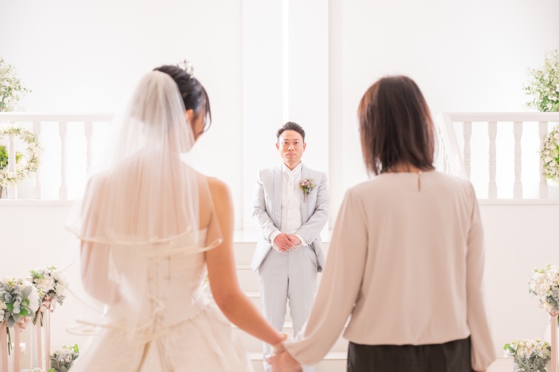 チャペルではお母様ともご一緒に♪