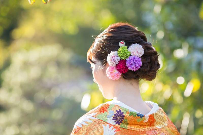 お着物に合わせて