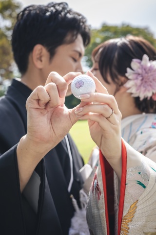 10月の前撮り!!ゴルフシーズン!!ウェディングシーズン!!持込アイテムで!!