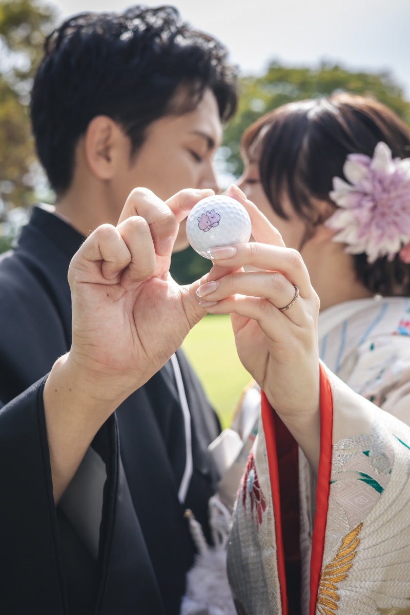 10月の前撮り!!ゴルフシーズン!!ウェディングシーズン!!持込アイテムで!!