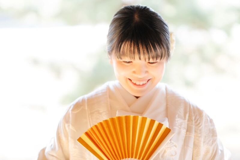 新婦ソロショットは