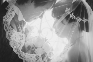 ＊1月：洋装チャペルスタジオガーデン1着プラン＊イニシャルオブジェで可愛く♪