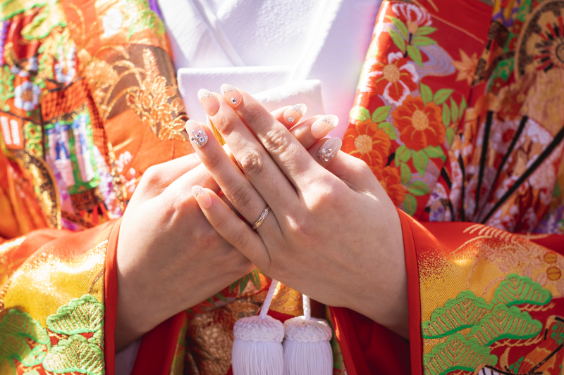 新婦様の手元ショット