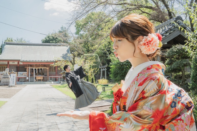 市内の大きな鳥居がある神社は...