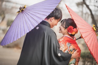 ＊1月：和装洋装2着プラン/ロケーション＊お持ち込みアイテムと