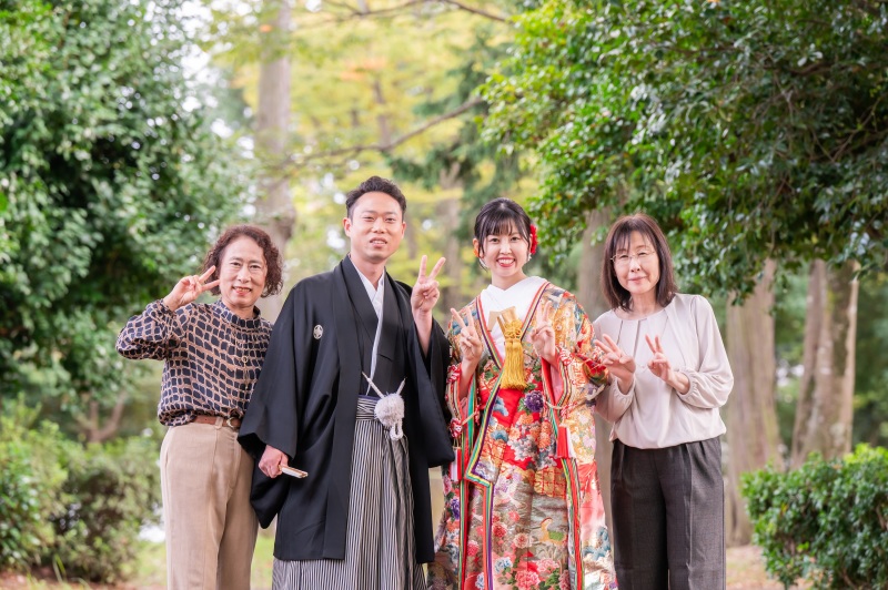 *10月:洋装チャペルスタジオ&和装公園ロケーション*お母様と♪