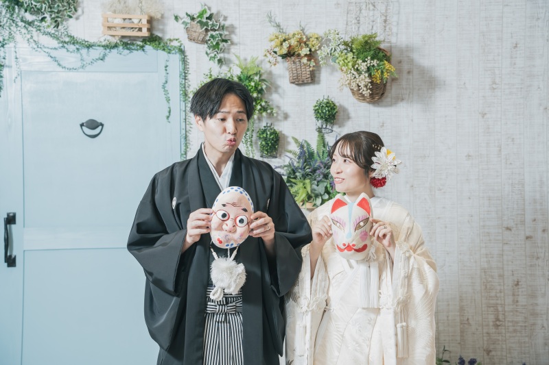 新郎様の表情がかわいらしく