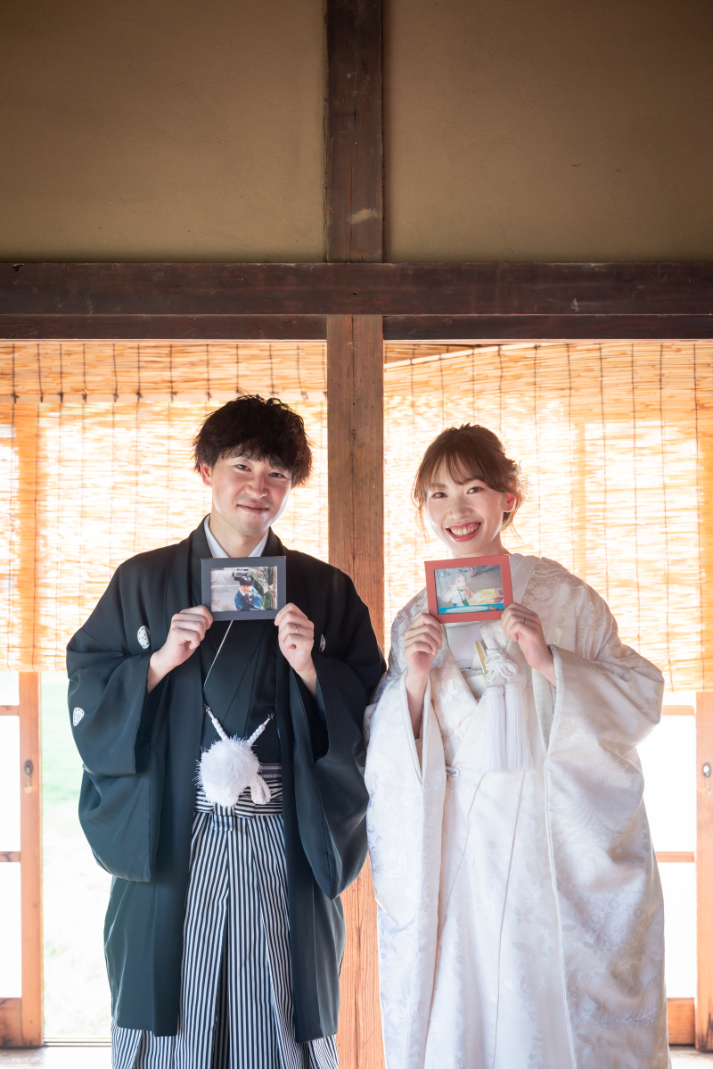 お二人の素敵な笑顔で