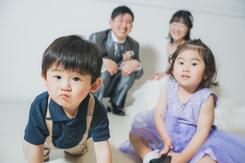 パパママの表情もステキな一枚に♪