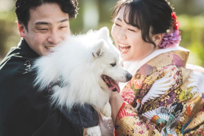 愛犬と一緒に♡
