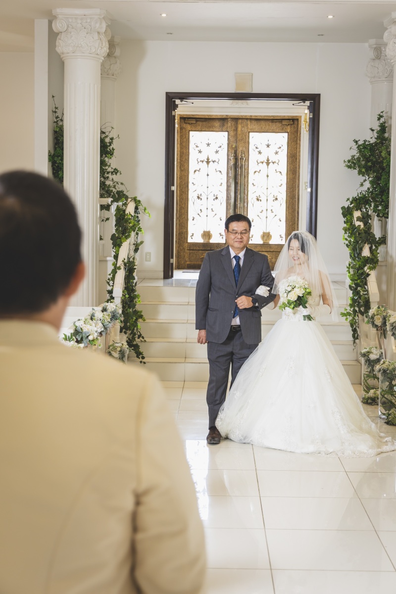 お父様によるエスコートシーン