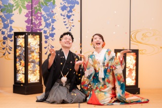 ＊7月：和装1着スタジオ＊スタジオプランでもガーデンで撮影可能♪