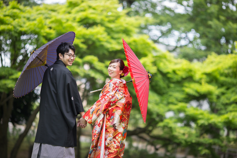 振り向き＋手つなぎ♪