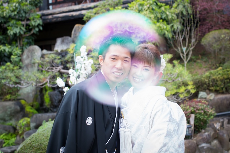 シャボン玉の中に♪