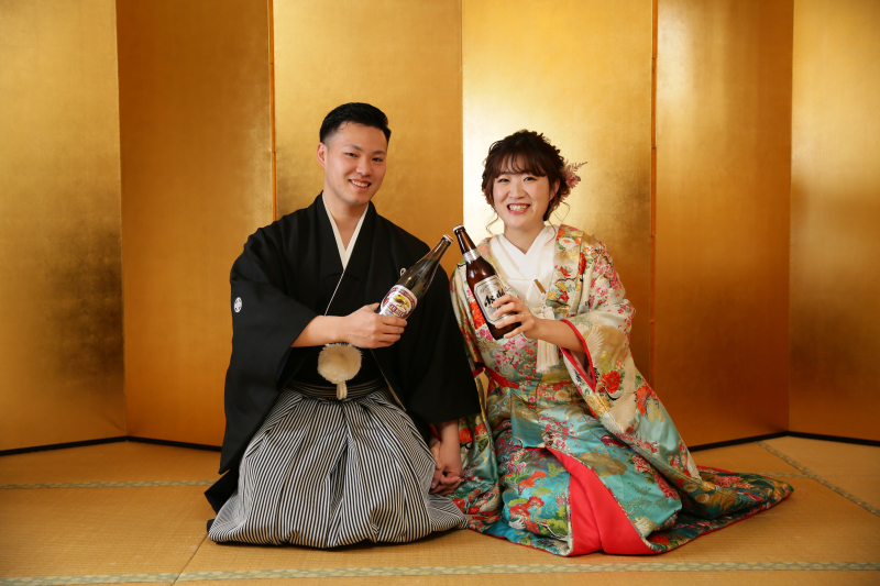 ビールで乾杯♪