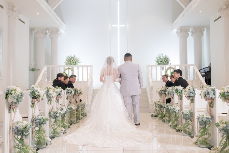 結婚式場ならではのカット♪