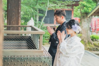 ＊8月：和装で筑波山神社ロケーション♪洋装はゲストハウスガーデンで♪